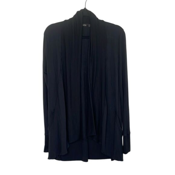 Athleta Black Super Soft Oversized Open-Front Cardigan Sweater - Picture 1 of 5